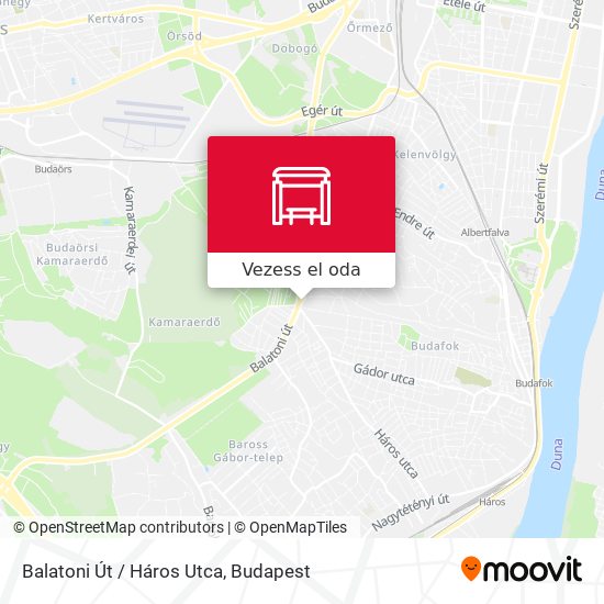 Balatoni Út / Háros Utca térkép