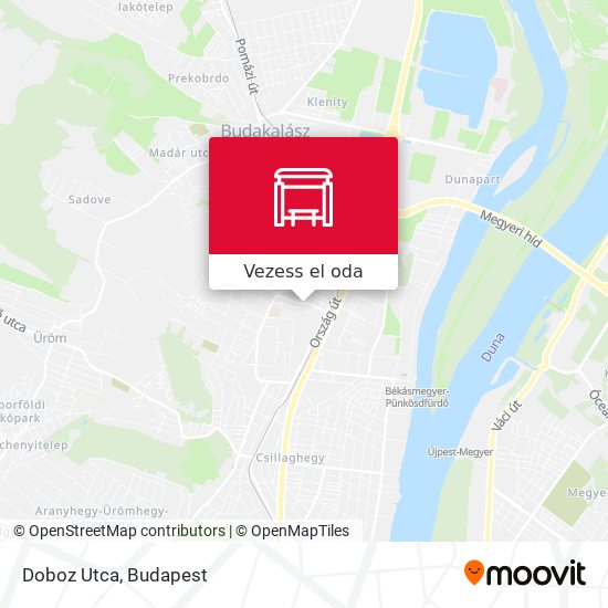 Doboz Utca térkép