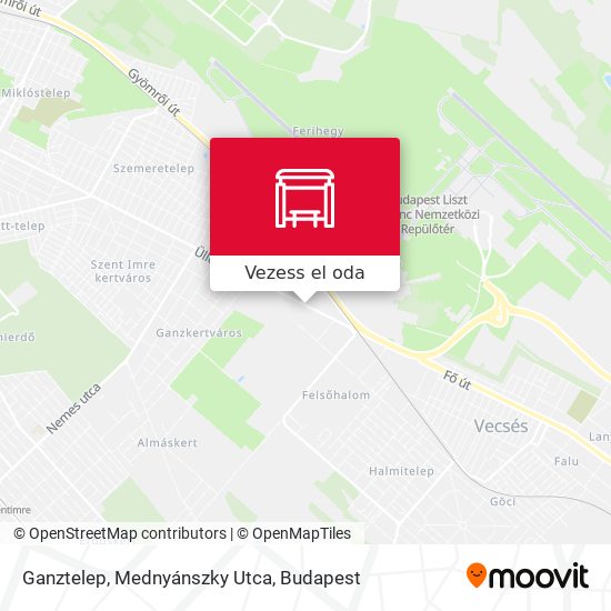 Ganztelep, Mednyánszky Utca térkép