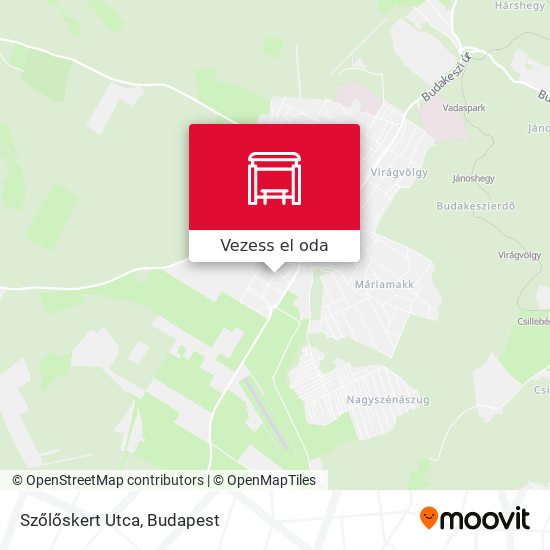Szőlőskert Utca térkép