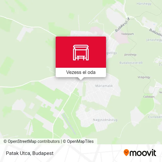 Patak Utca térkép