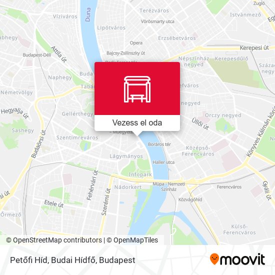 Petőfi Híd, Budai Hídfő térkép