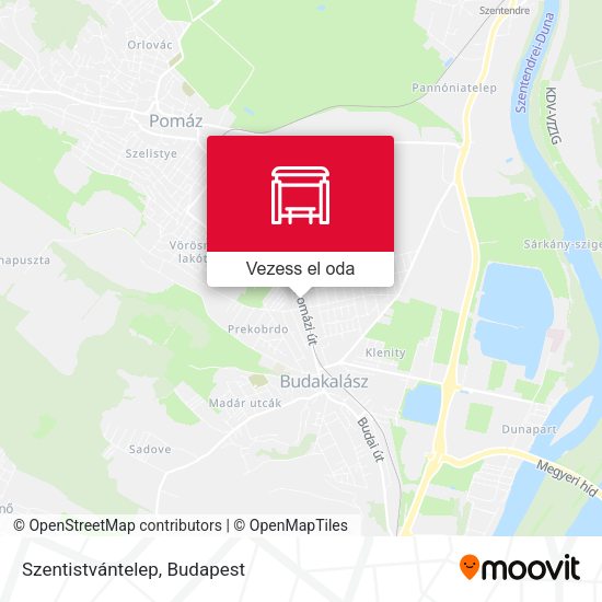 Szentistvántelep térkép