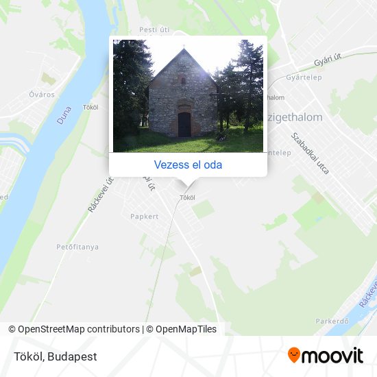 Tököl térkép