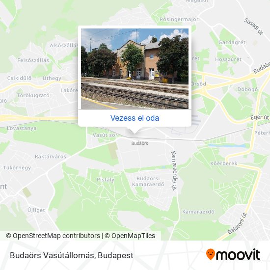 Budaörs Vasútállomás térkép