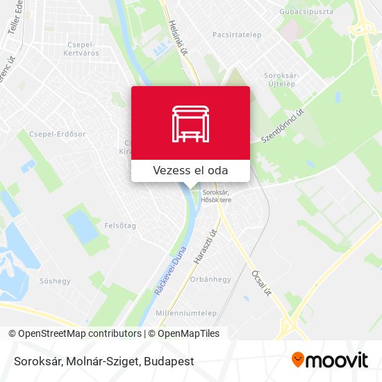 Soroksár, Molnár-Sziget térkép