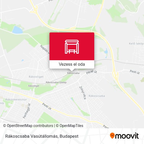 Rákoscsaba Vasútállomás térkép