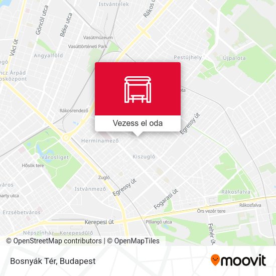 Bosnyák Tér térkép
