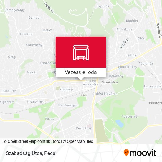 Szabadság Utca térkép