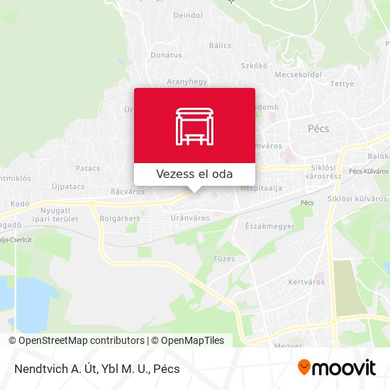 Nendtvich A. Út, Ybl M. U. térkép