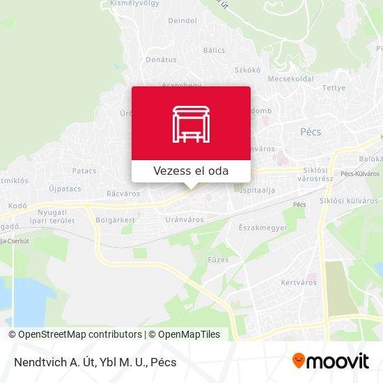 Nendtvich A. Út, Ybl M. U. térkép