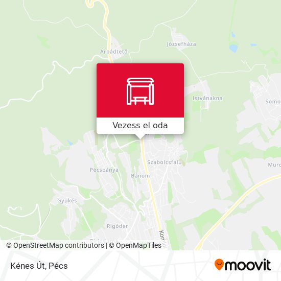 Kénes Út térkép