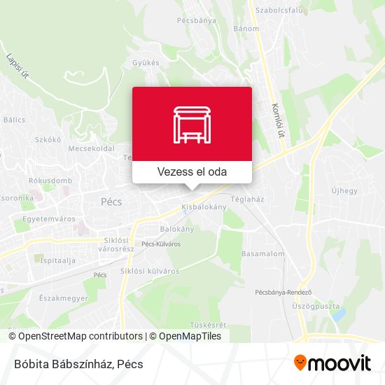 Bóbita Bábszínház térkép