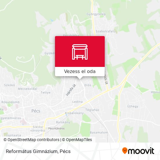 Református Gimnázium térkép