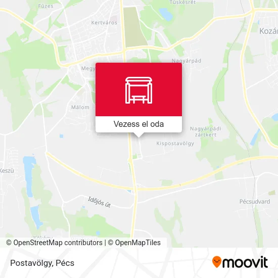 Postavölgy térkép