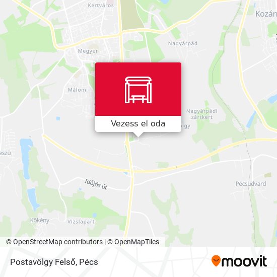 Postavölgy Felső térkép