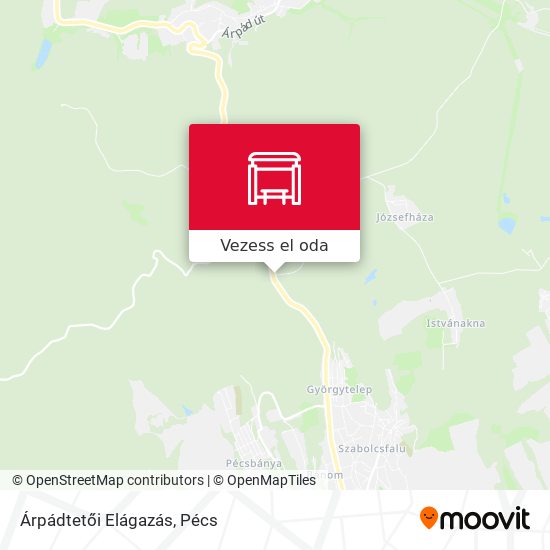 Árpádtetői Elágazás térkép
