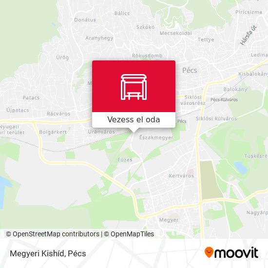 Megyeri Kishíd térkép