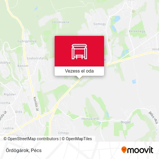 Ördögárok térkép