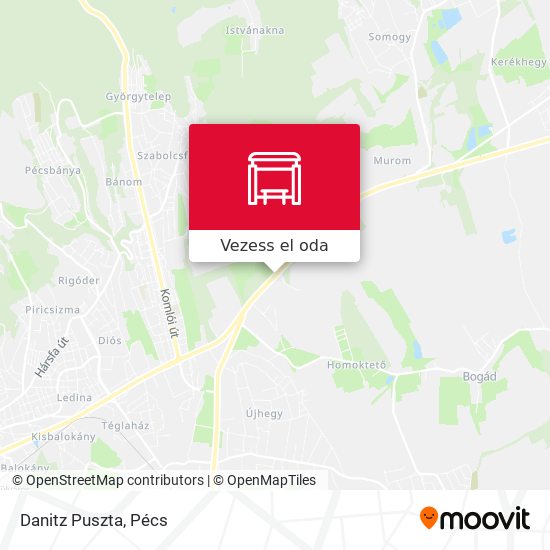 Danitz Puszta térkép