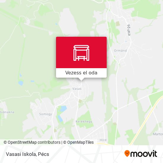 Vasasi Iskola térkép