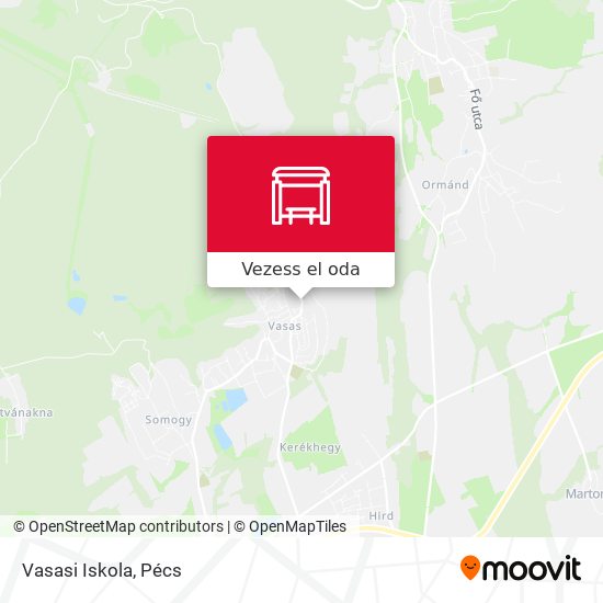 Vasasi Iskola térkép