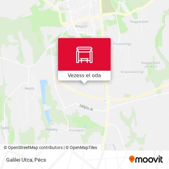Galilei Utca térkép