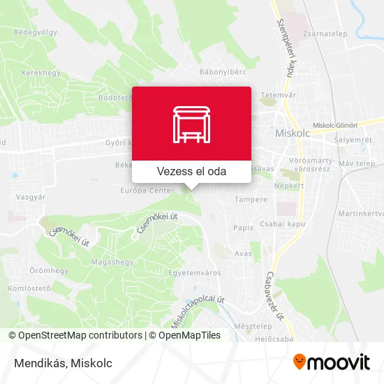 Mendikás térkép