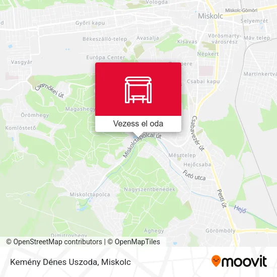 Kemény Dénes Uszoda térkép