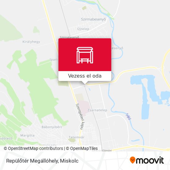 Repülőtér Megállóhely térkép