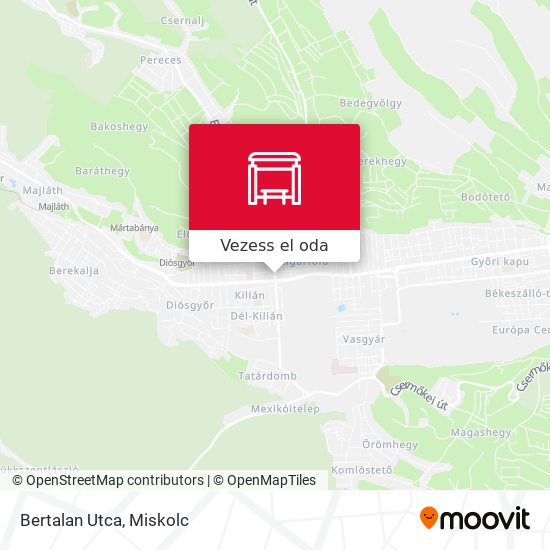 Bertalan Utca térkép