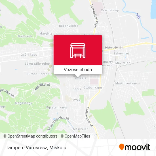 Tampere Városrész térkép