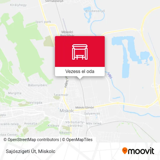 Sajószigeti Út térkép