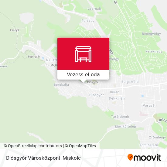 Diósgyőr Városközpont térkép