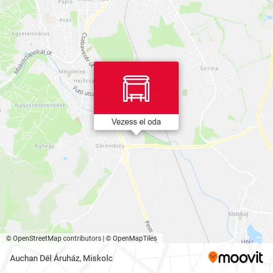 Auchan Dél Áruház térkép