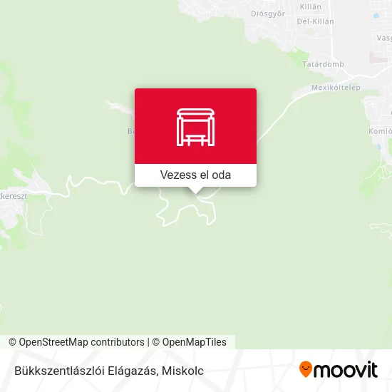 Bükkszentlászlói Elágazás térkép