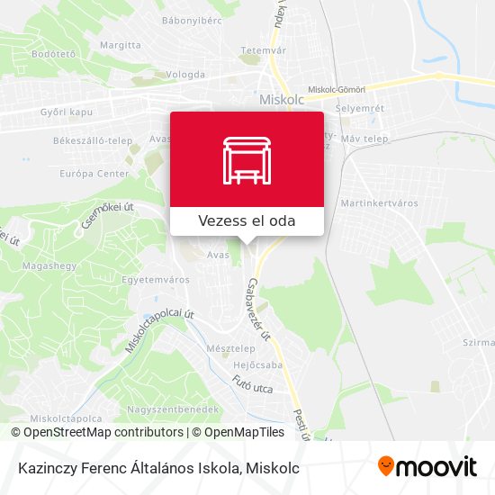 Kazinczy Ferenc Általános Iskola térkép