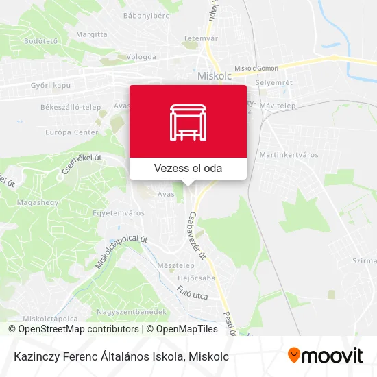 Kazinczy Ferenc Általános Iskola térkép