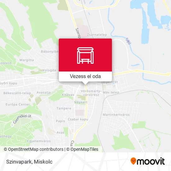 Szinvapark térkép