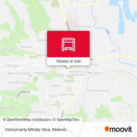Vörösmarty Mihály Utca térkép
