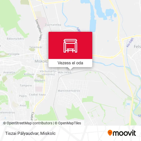 Tiszai Pályaudvar térkép