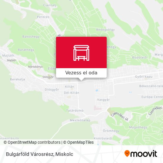 Bulgárföld Városrész térkép