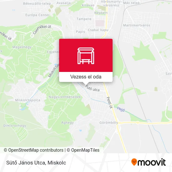 Sütő János Utca térkép