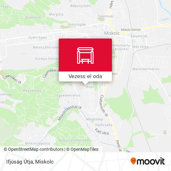 Ifjúság Útja térkép