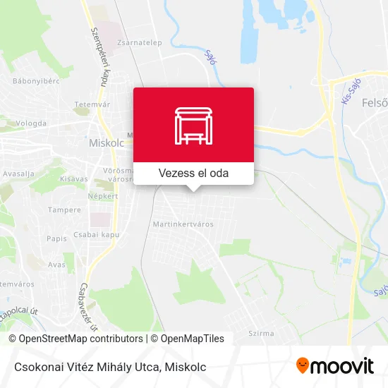 Csokonai Vitéz Mihály Utca térkép