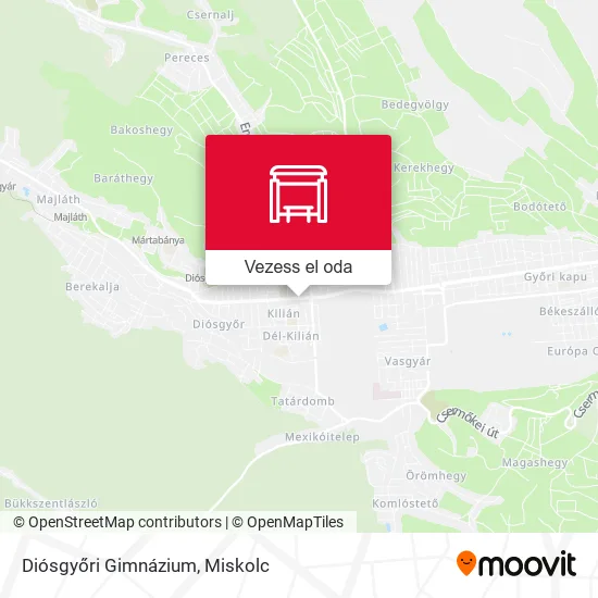 Diósgyőri Gimnázium térkép
