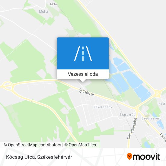 Kócsag Utca térkép
