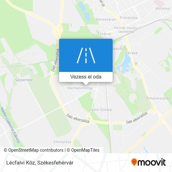 Lécfalvi Köz térkép
