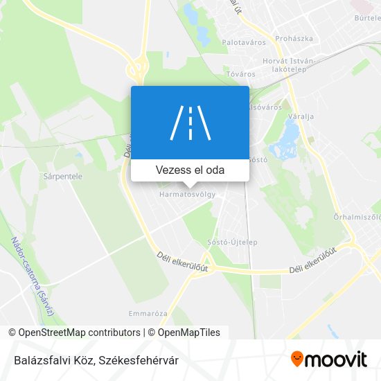 Balázsfalvi Köz térkép