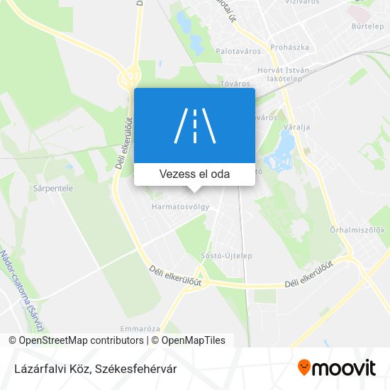 Lázárfalvi Köz térkép